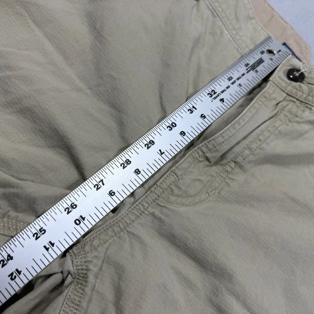 The North Face Men Khaki Tan Ripstop Cargo Shorts Size 36 Regular Outdoor Casual